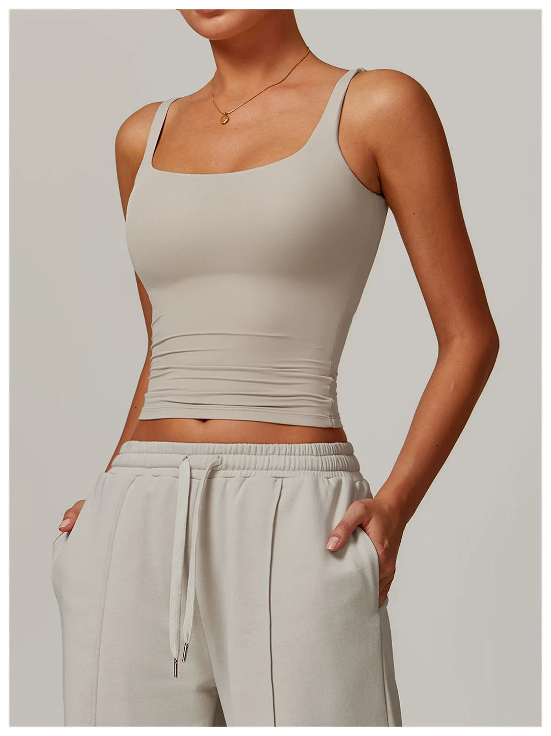 Square Neck Longline Tank