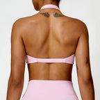 Yoga Bra Push-up Sports Fitness Vest Nylon Gym Workout Sports Underwear Sexy Breathable Quick Dry Athletic Training Crop Top