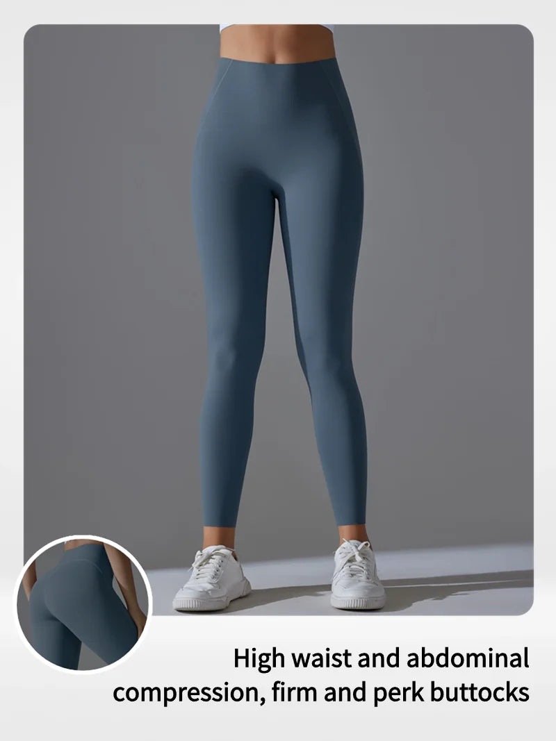 Women's High Waisted, Tight Fitting, Sexy Peach Hip Lifting Yoga Pants, Gym Exercise, Running, Pilates, Leggings Yoga Pants