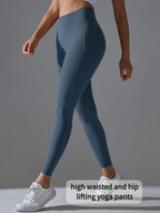 Women's High Waisted, Tight Fitting, Sexy Peach Hip Lifting Yoga Pants, Gym Exercise, Running, Pilates, Leggings Yoga Pants