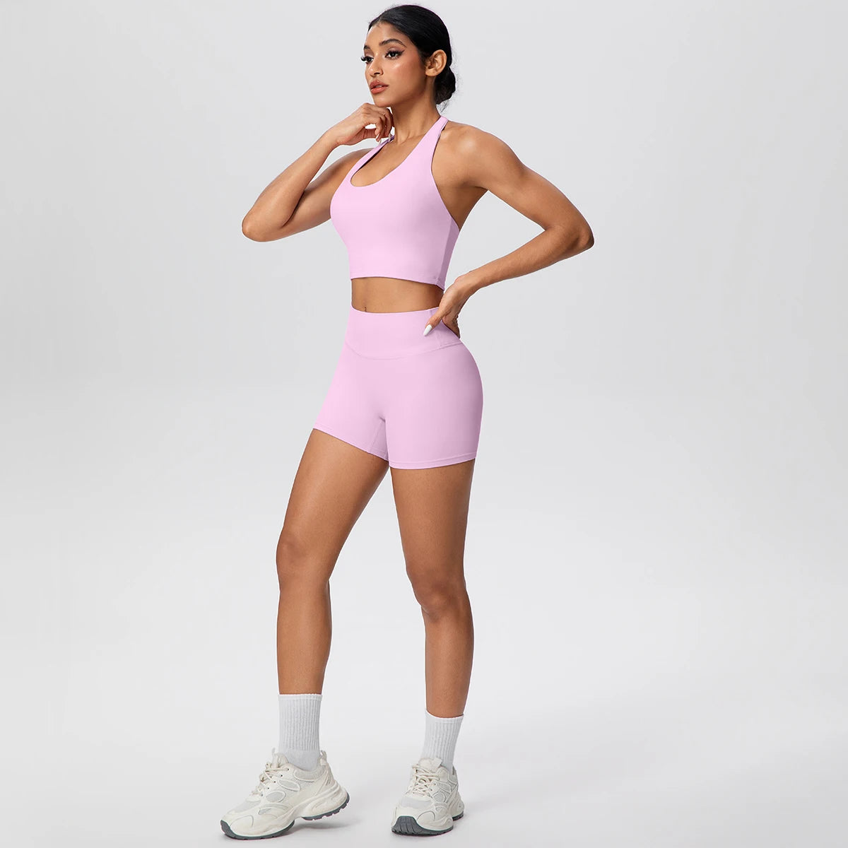 Halter Bra & Lift Shorts Set