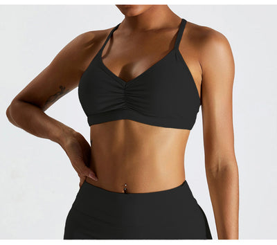 Scrunch Cross Back Bra