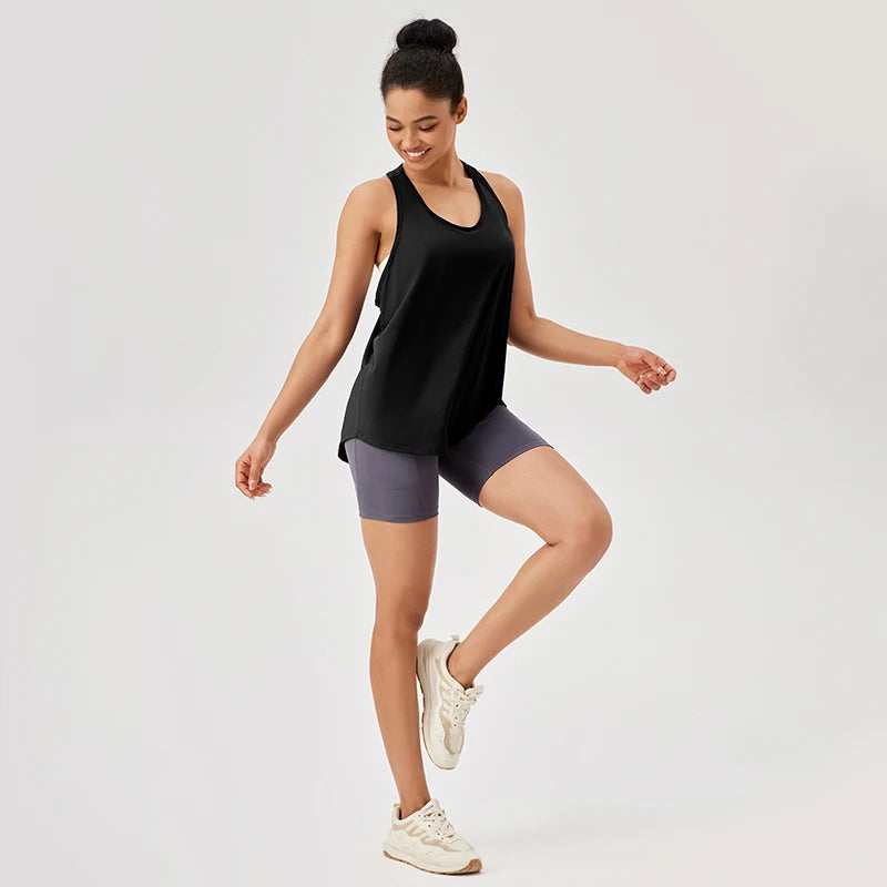 Racerback Loose Running Tank