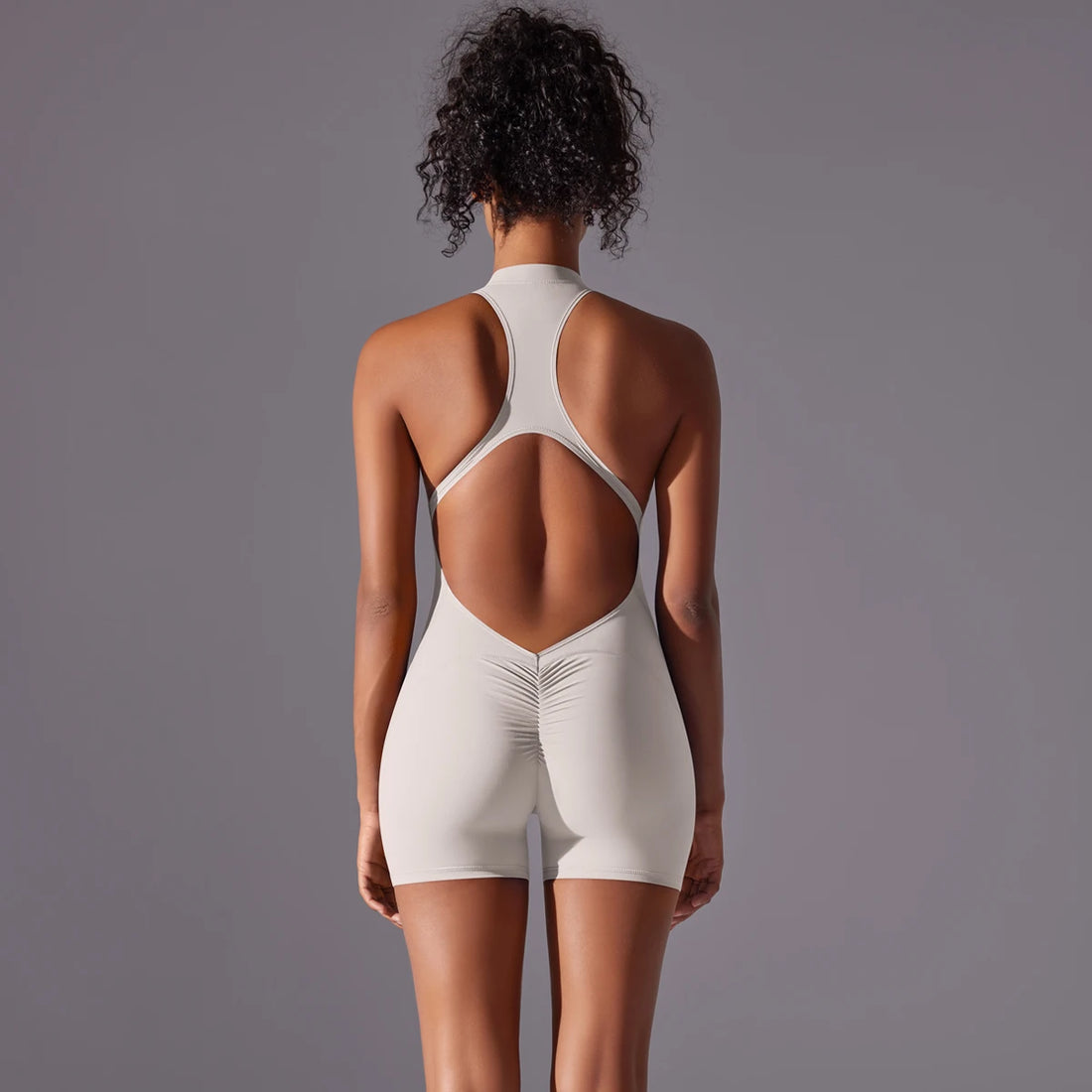 Half Zip Racer Romper
