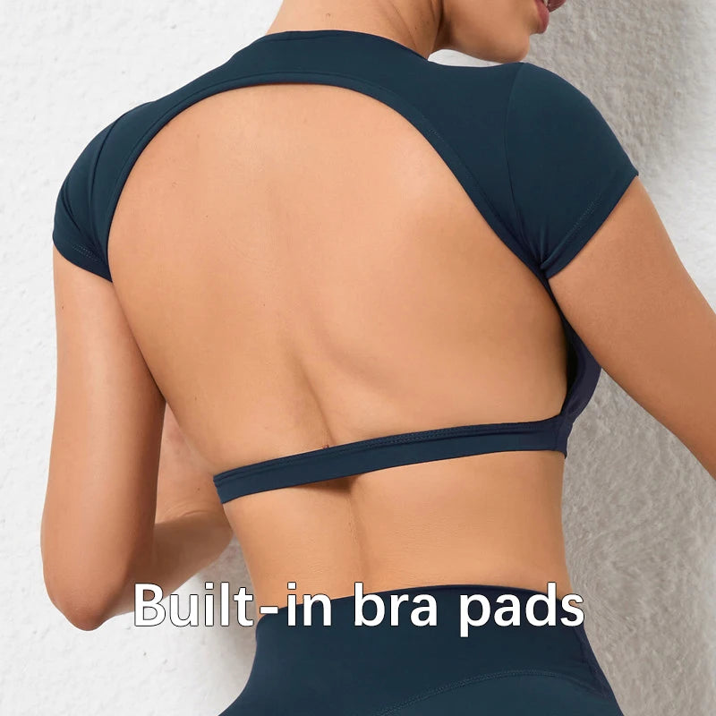 Backless Cropped Tee