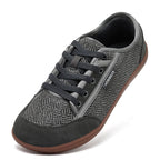 HOBIBEAR Unisex Barefoot Shoes Wide Toe Minimalist Zero Drop Walking Sneakers Lace-Up Outdoor Lightweight Casual Shoes