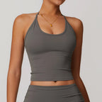 Elegant Halterneck Yoga Top for Women