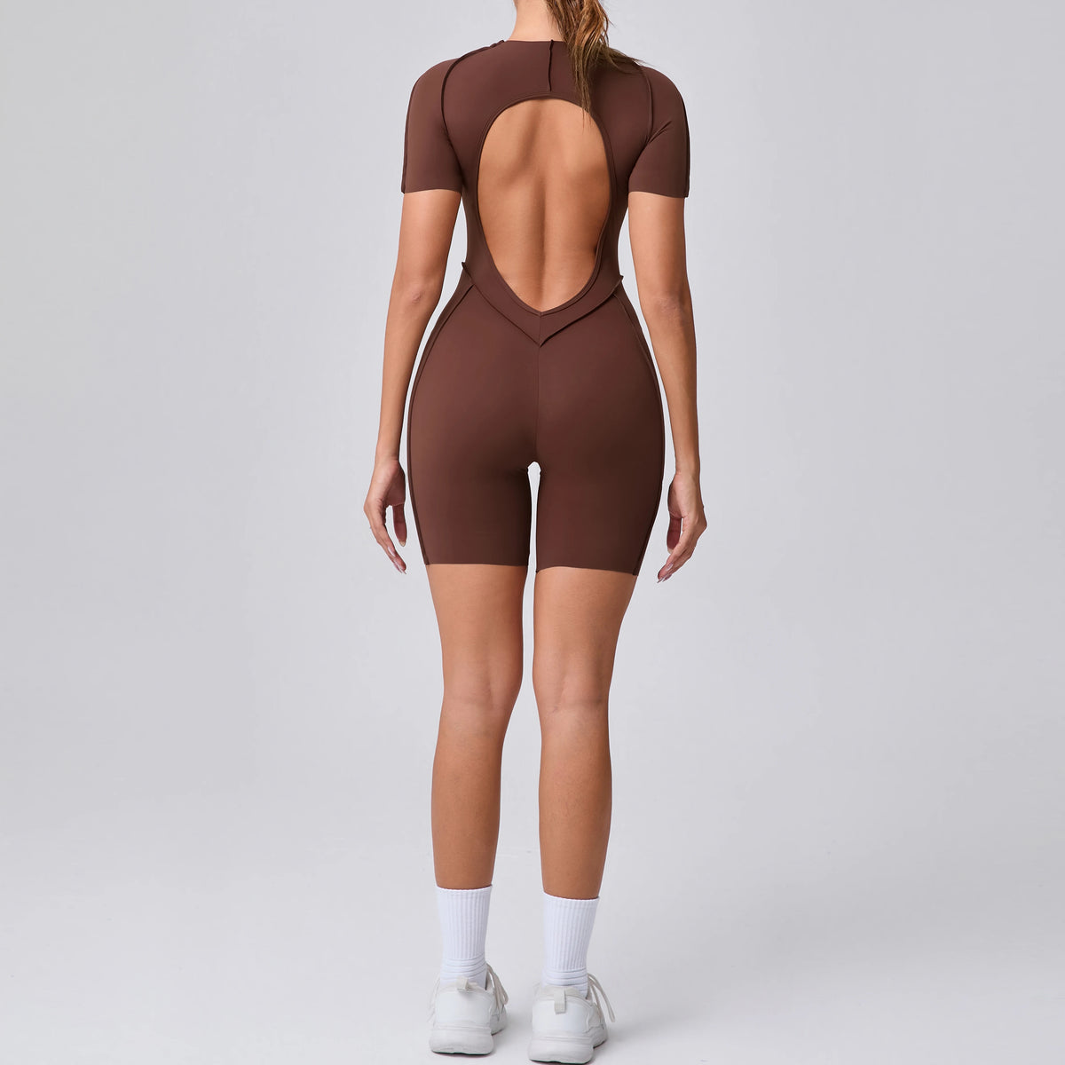 Short Sleeve Scrunch Romper