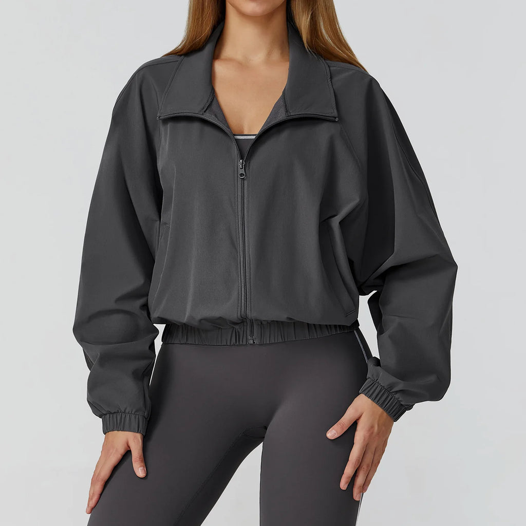 Women's Quick Dry Windproof Sport Jacket - Yoga & Running Essential