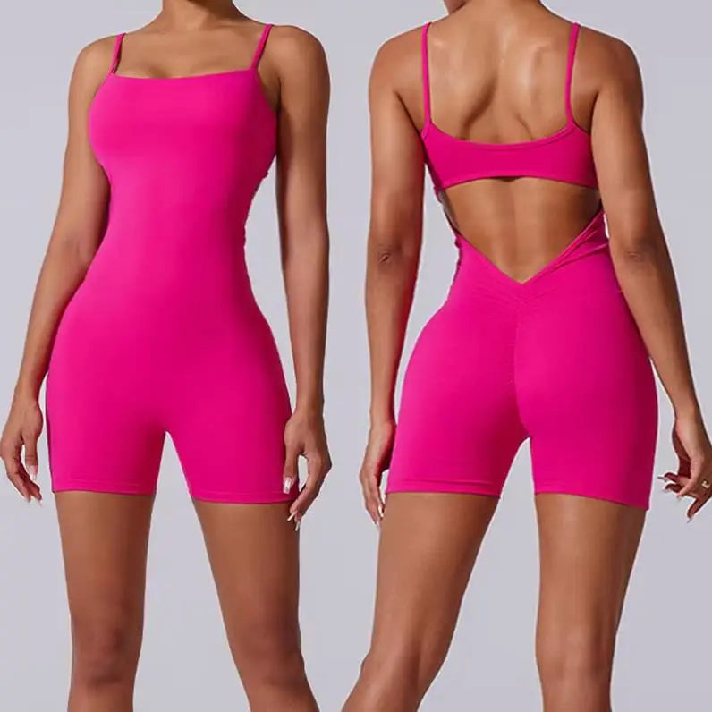 Cloud Rise Women's V-Back Yoga Jumpsuit