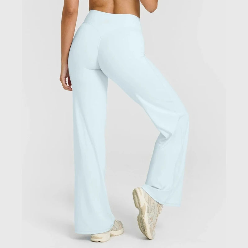 Mid-Rise Straight-Leg Pants