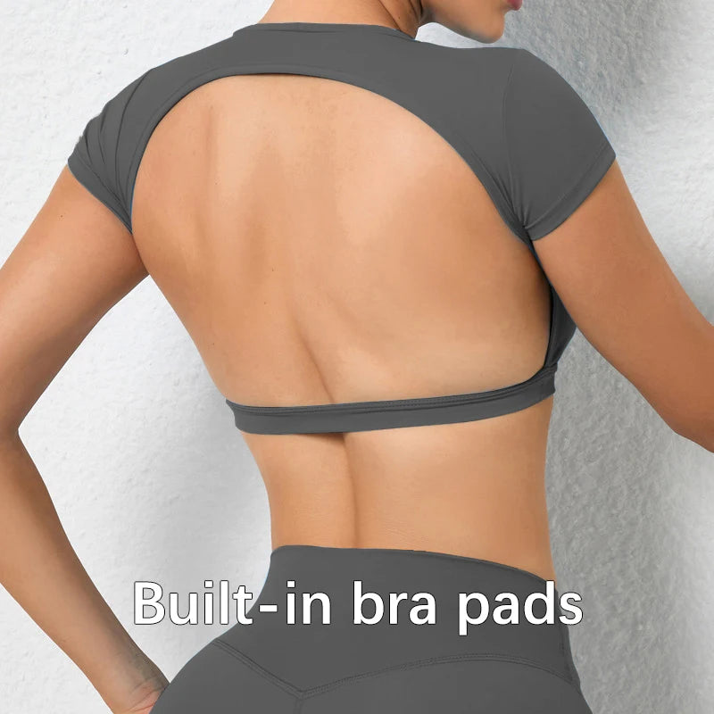 Backless Cropped Tee