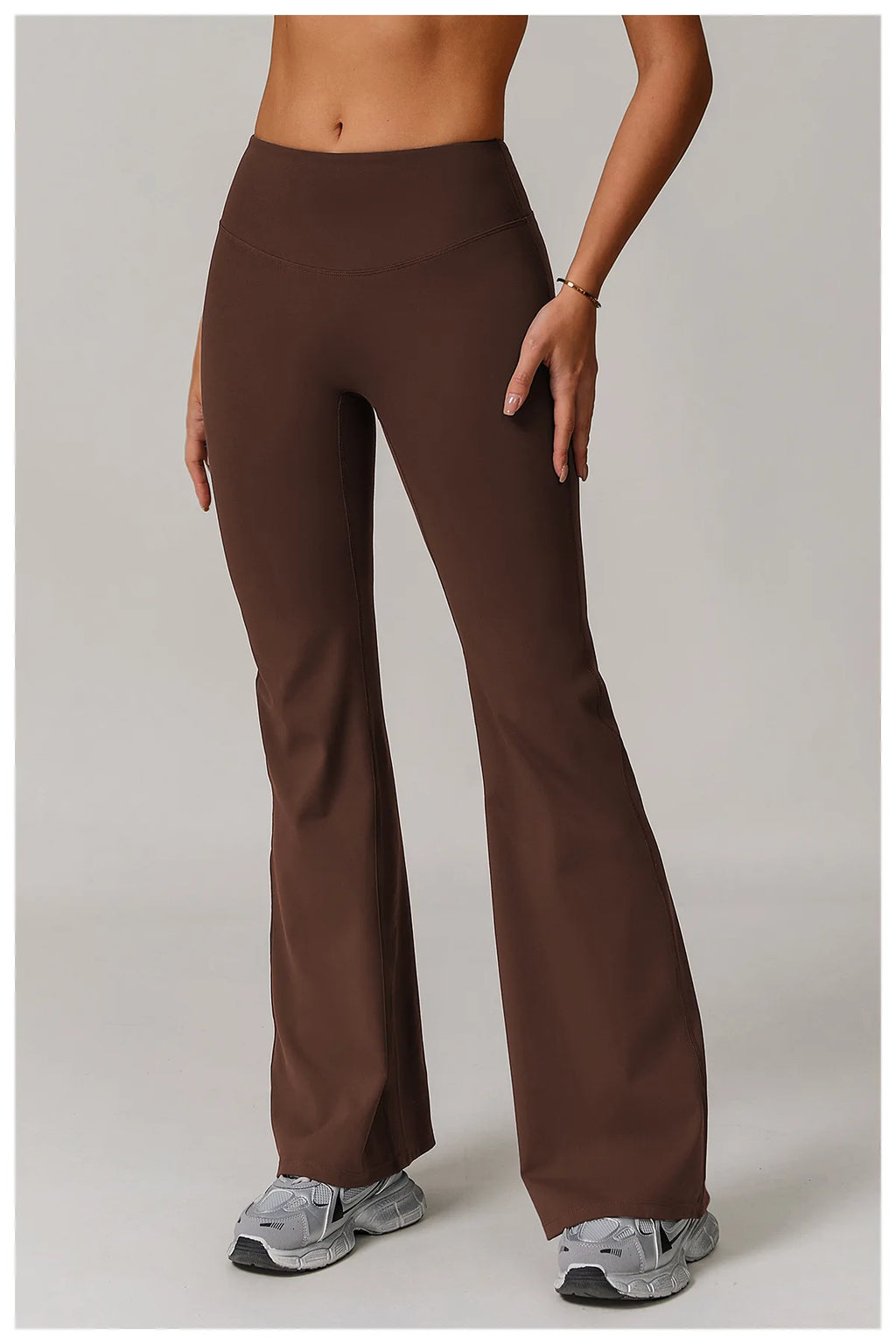 High Waist Wide Leg Pants Leggings Women Tights Fitness Bell-bottoms Yoga Elastic Leggings Push Up Gym Workout Flared Pants