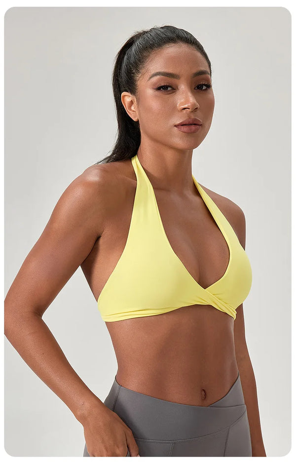 Halter Neck Plunge Bra