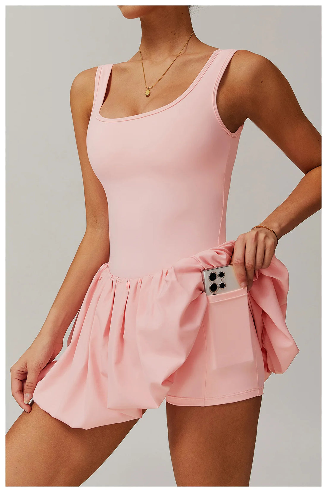 Skirted Romper Dress