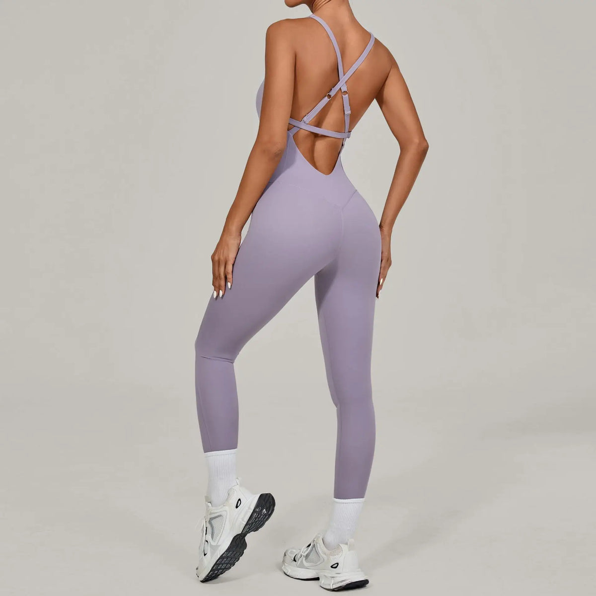 Cross Strap Open Back Jumpsuit