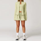 Women's Quick-Dry Yoga Set with Sunscreen Jacket