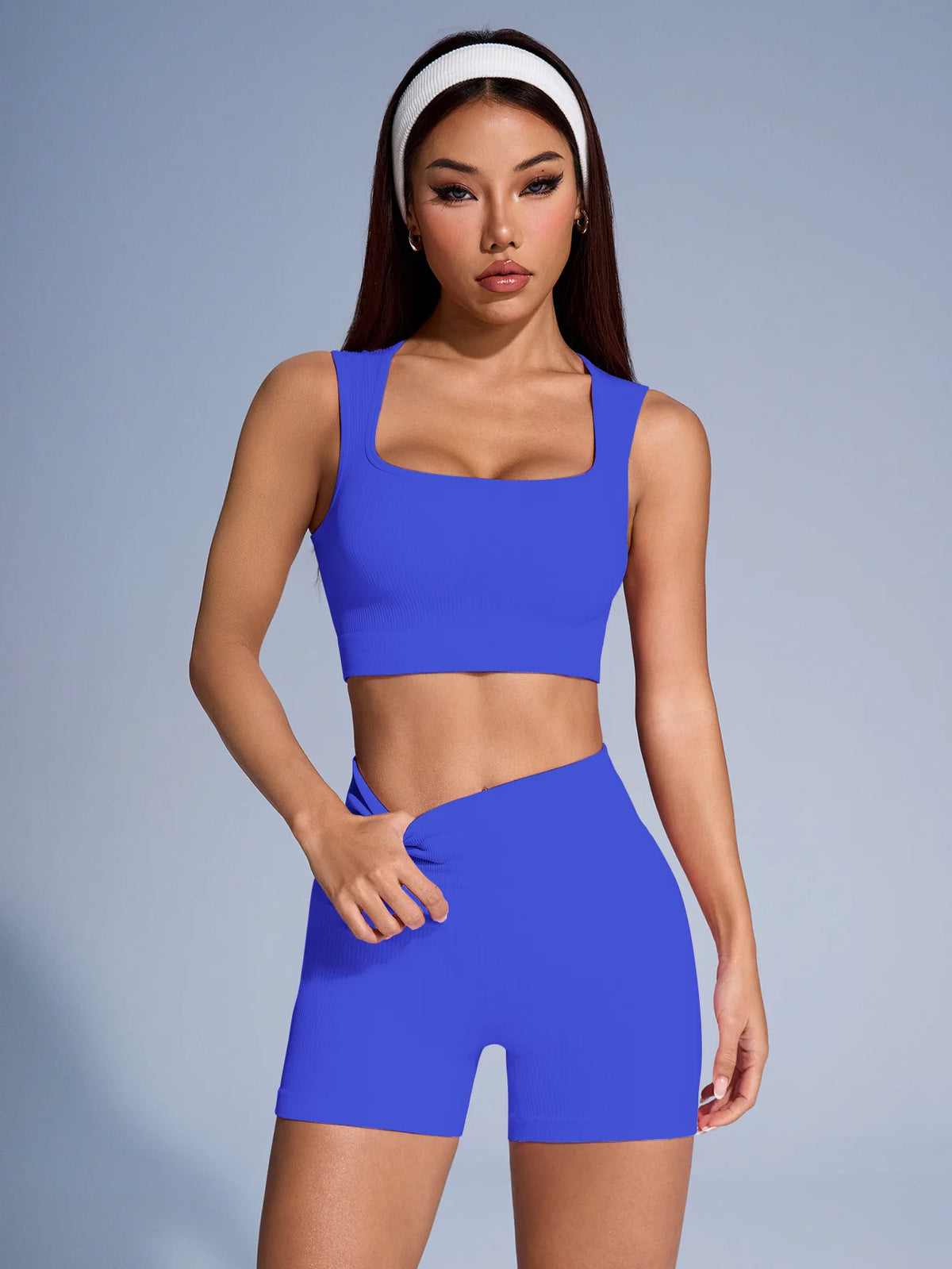 Ribbed Seamless Tank & Shorts Set