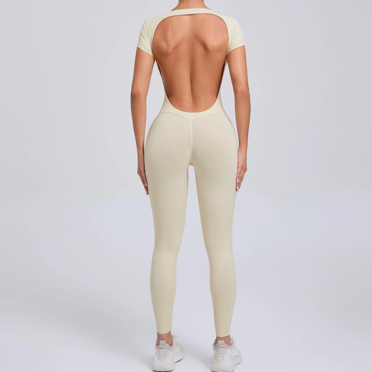 Padded Backless Sleeveless Jumpsuit