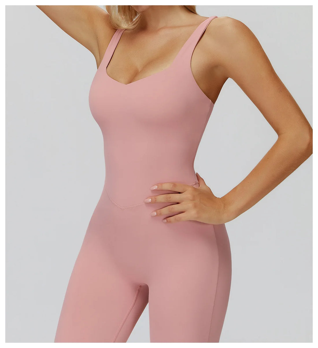 Cross Back Wide Leg Jumpsuit