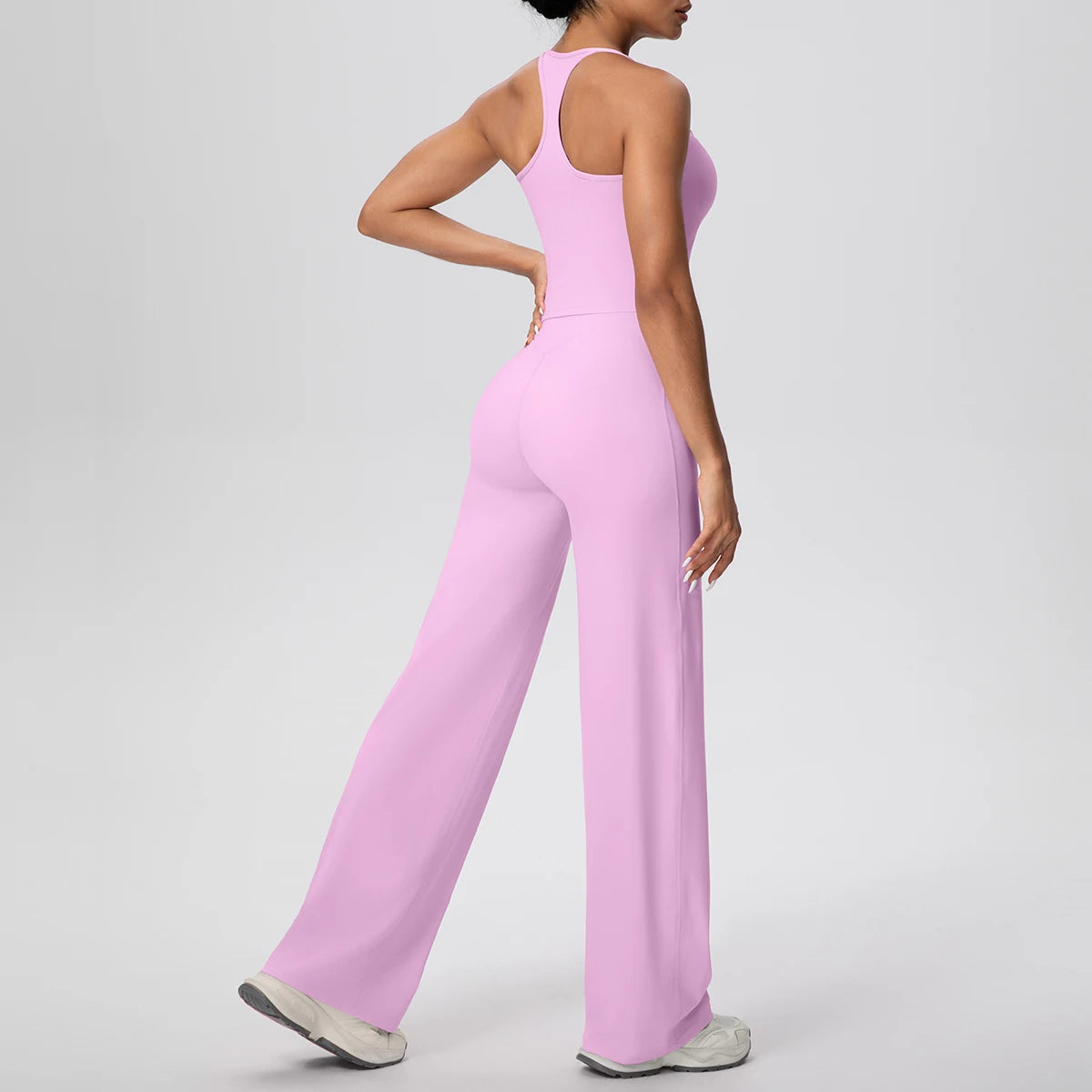 Racerback Wide Leg Jumpsuit