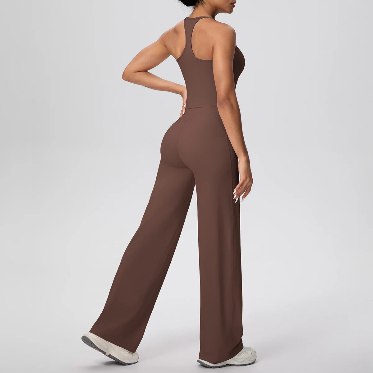 Racerback Wide Leg Jumpsuit