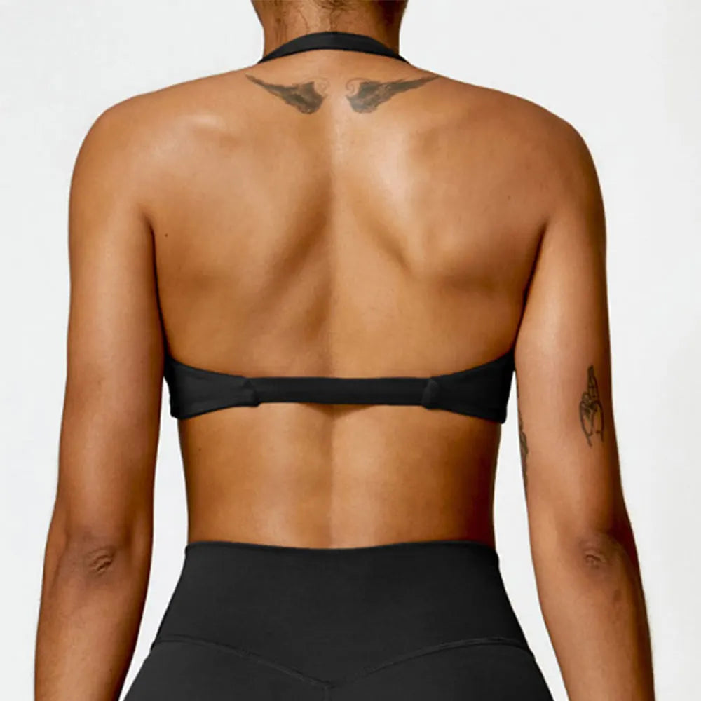 Yoga Bra Push-up Sports Fitness Vest Nylon Gym Workout Sports Underwear Sexy Breathable Quick Dry Athletic Training Crop Top