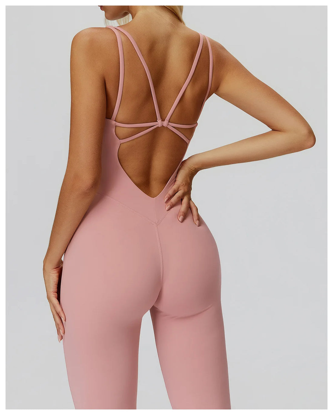 Cross Back Wide Leg Jumpsuit
