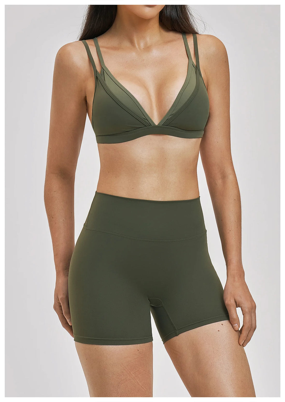 Color-Block Strappy Bra