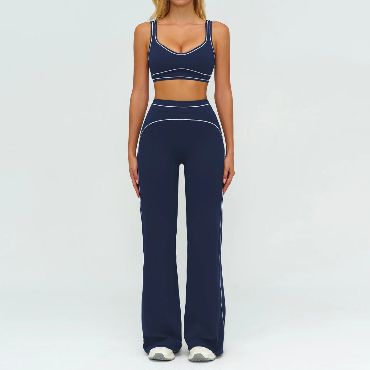 Crop Bra & Flare Leggings Set