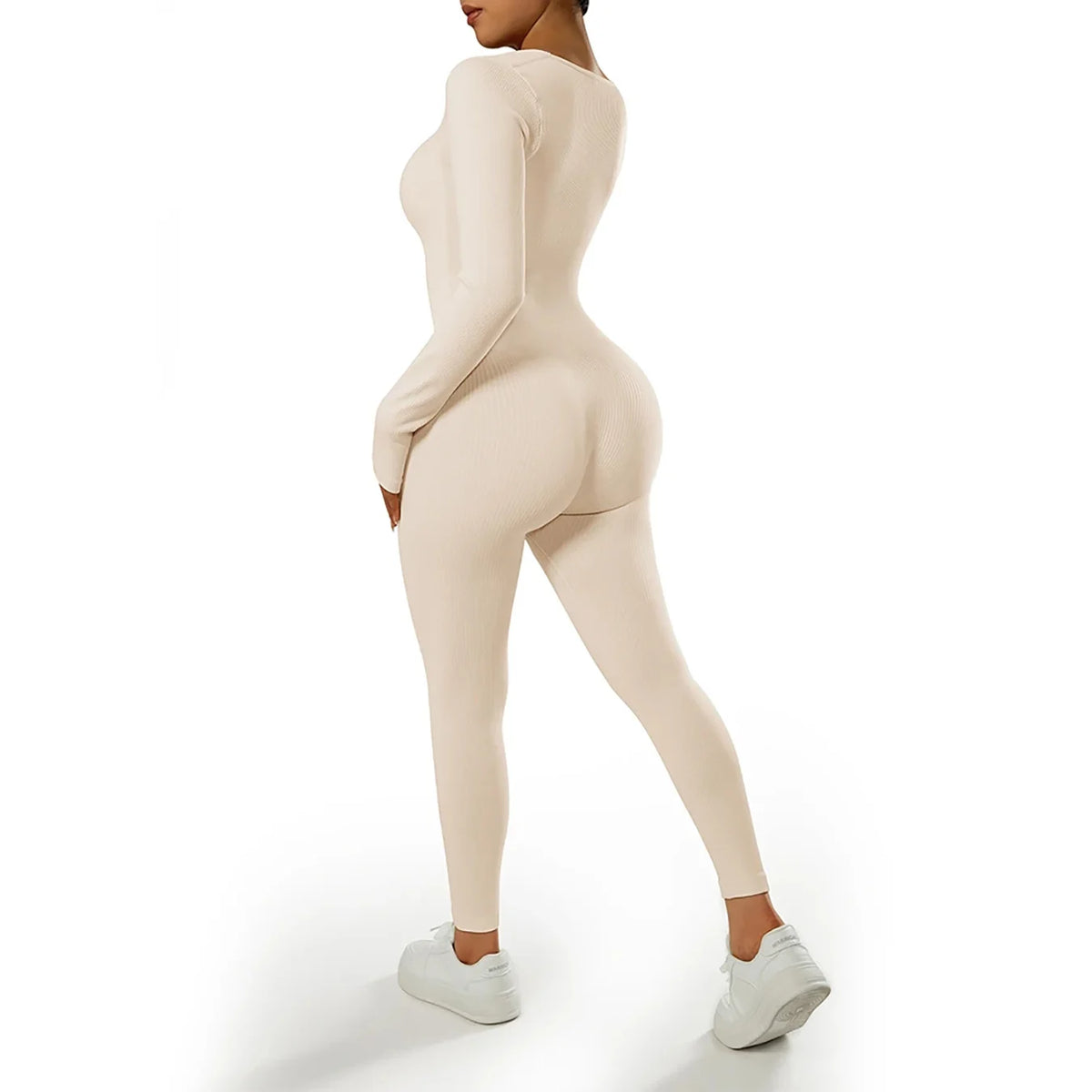 Ribbed Long Sleeve Scoop Bodysuit