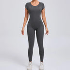 Yoga Set Sexy Backless One-piece Suit Female Rompers Quick Dry Yoga Clothing Workout Bodysuits Flared Sports Jumpsuit Women