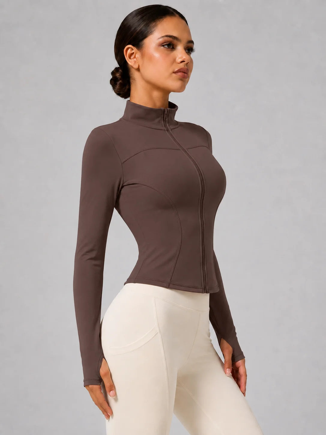 Full-Zip Thumbhole Jacket