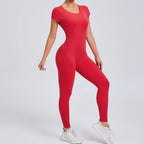 Yoga Set Sexy Backless One-piece Suit Female Rompers Quick Dry Yoga Clothing Workout Bodysuits Flared Sports Jumpsuit Women