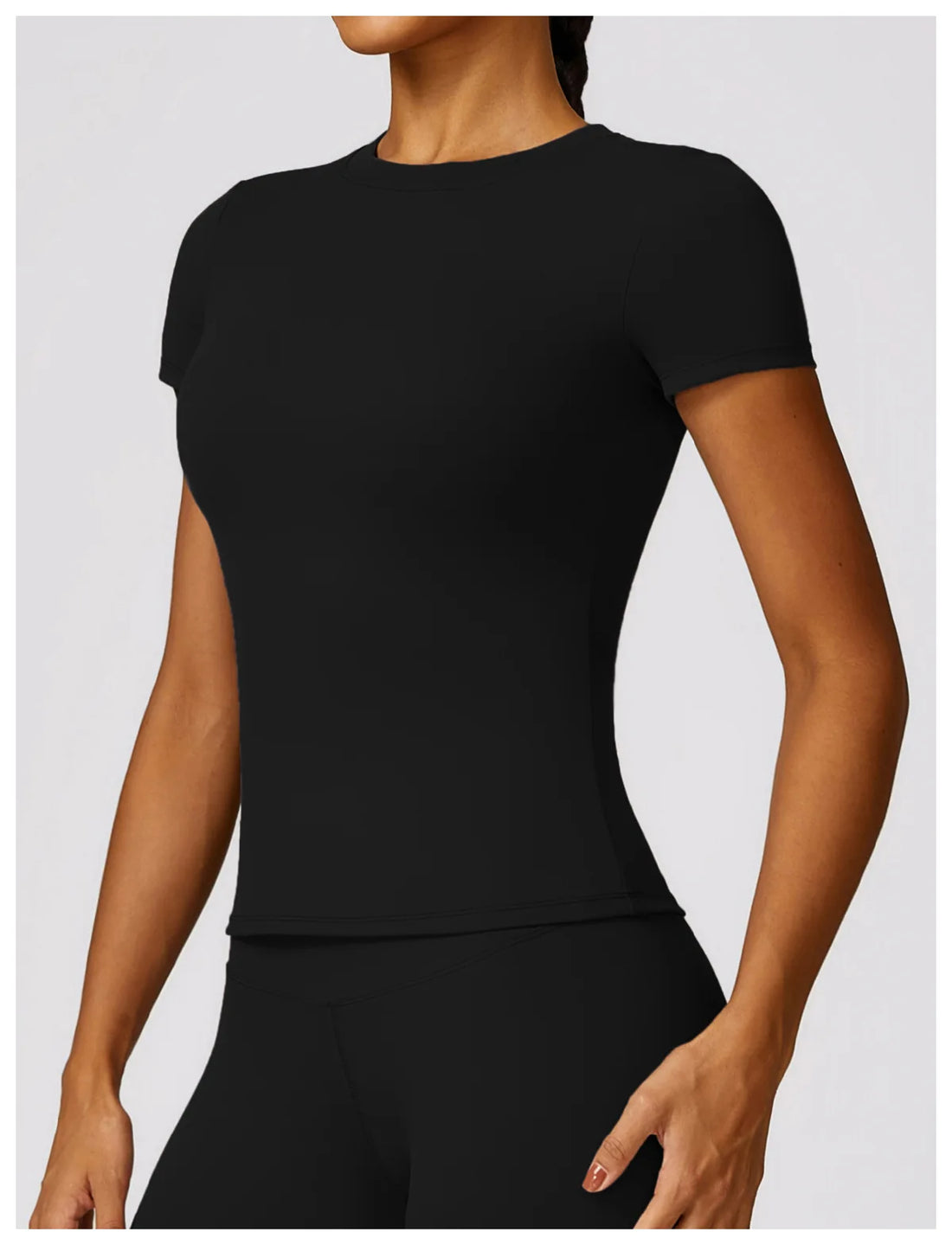 Round Neck Fitted Tee