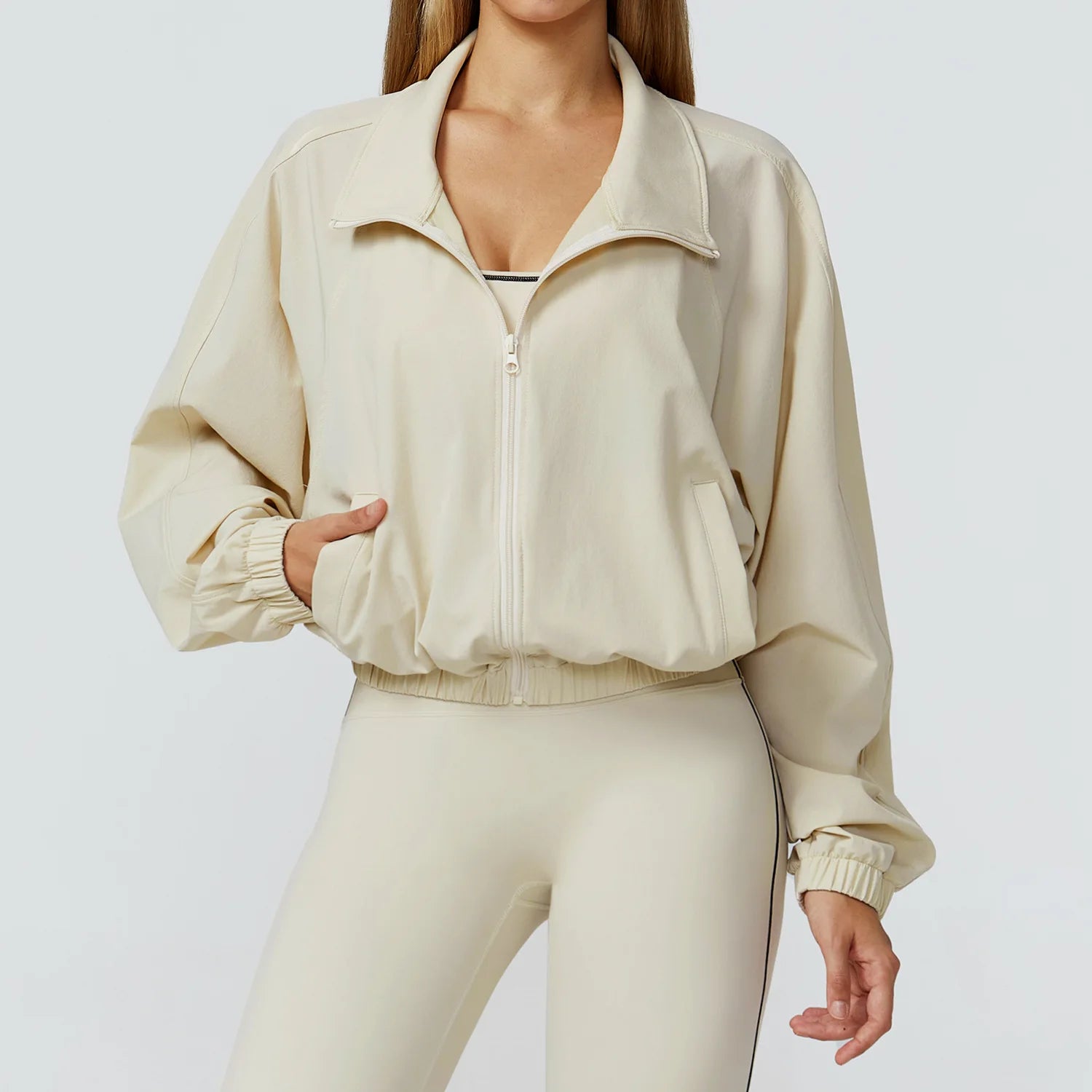 Women's Quick Dry Windproof Sport Jacket - Yoga & Running Essential