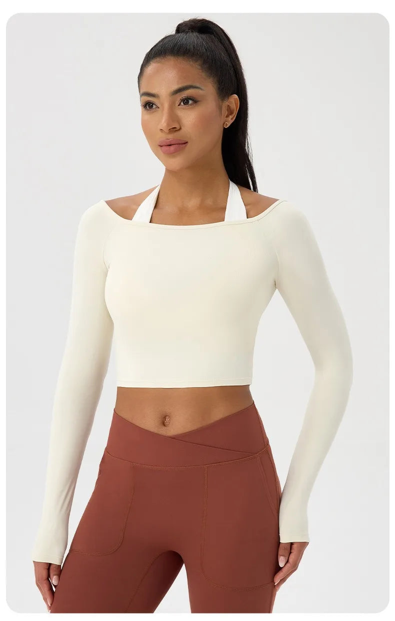 Off-Shoulder Ribbed Crop Top