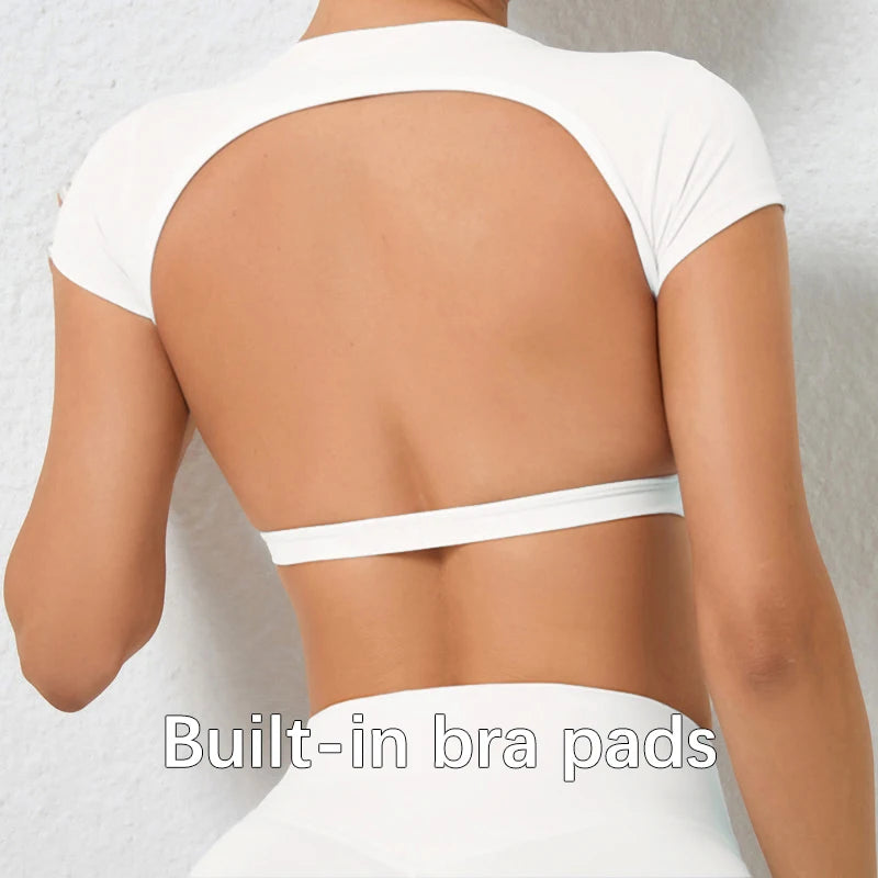 Backless Cropped Tee