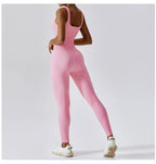 Spring Seamless One-Piece Yoga Suit Dance Belly Tightening Fitness Workout Set Stretch Bodysuit Gym Clothes Push Up Sportswear