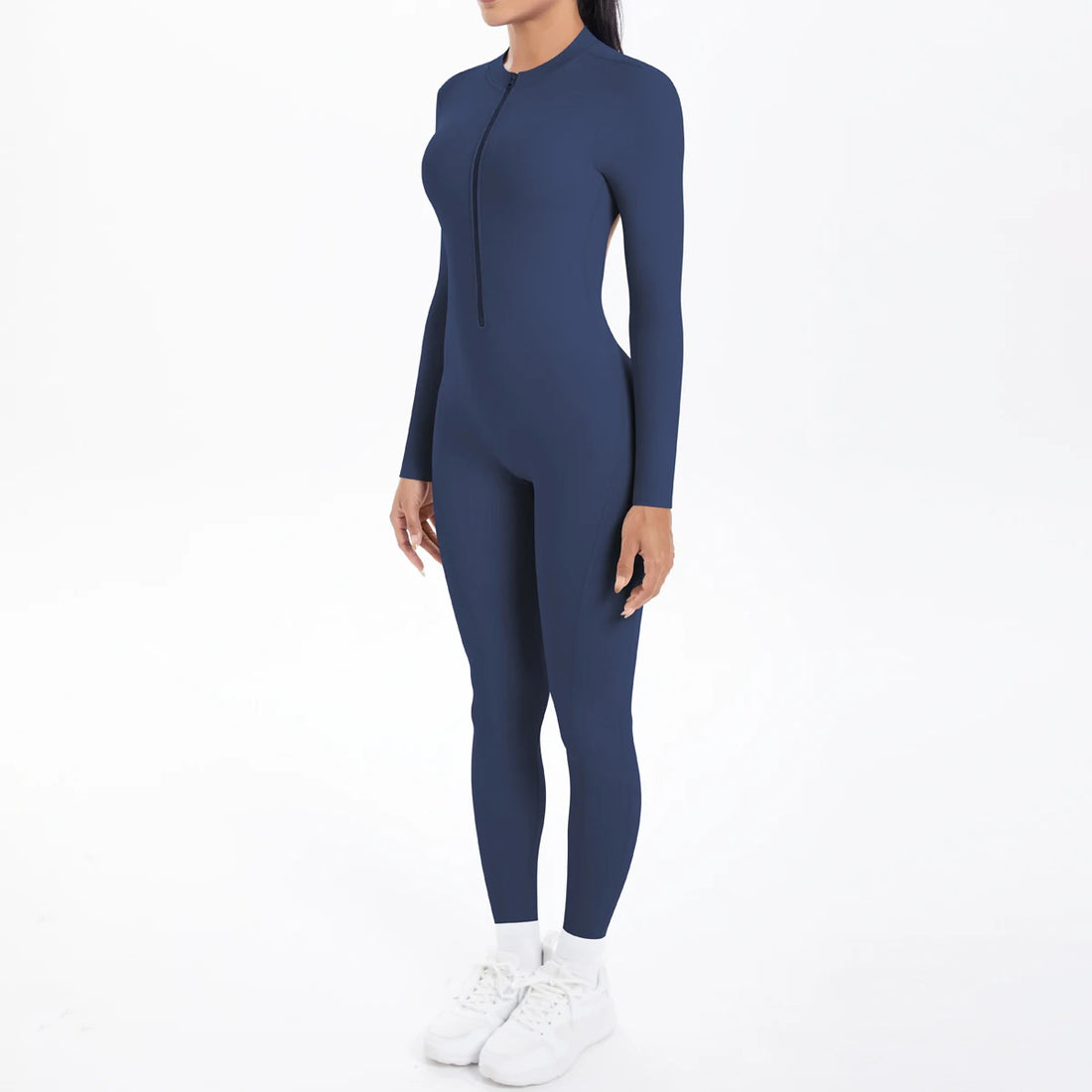 Long Sleeve Backless Zip Bodysuit