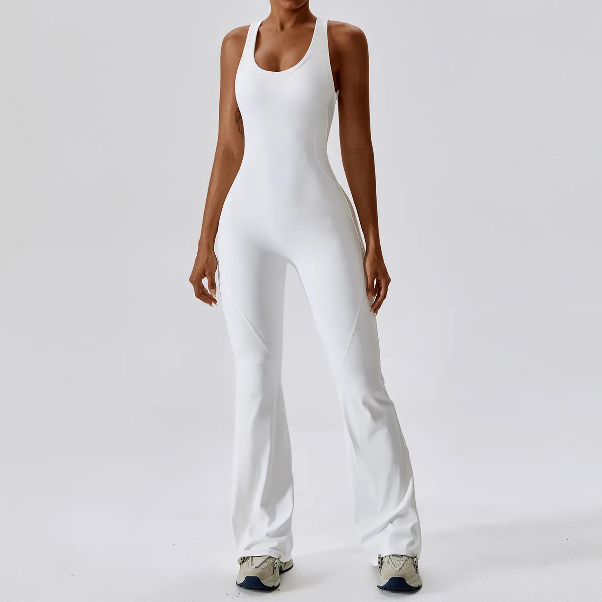 Racerback Flare Jumpsuit