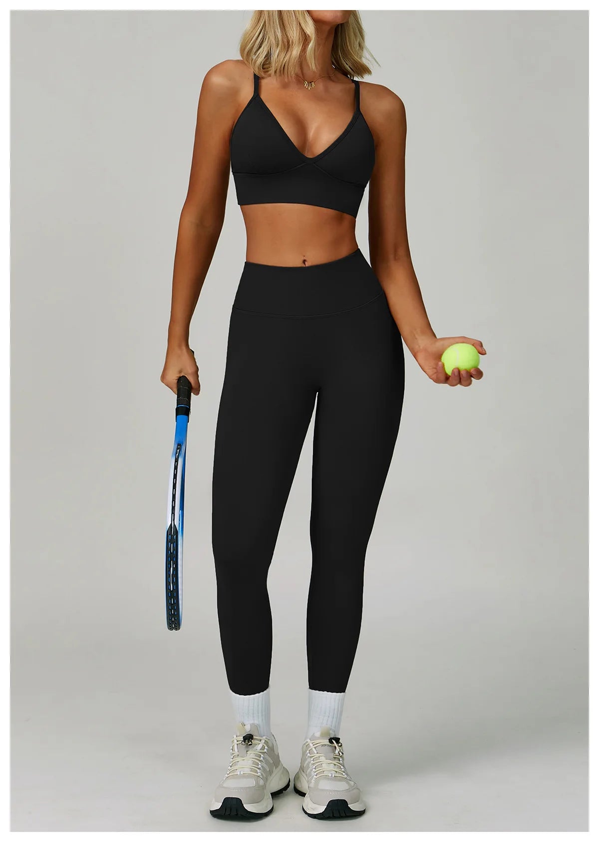 Seamless Bra, Jacket & Bottoms Set