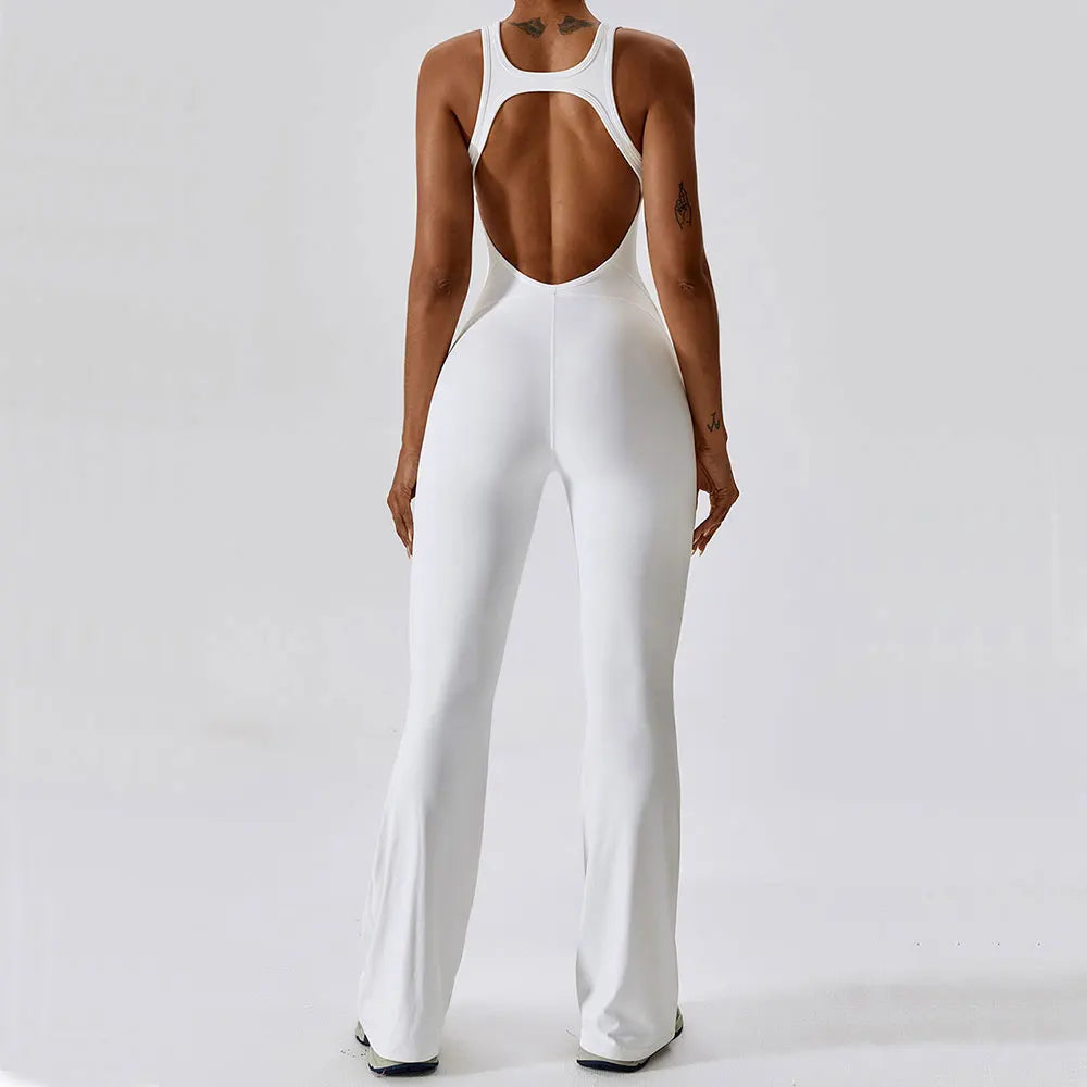 Scoop Back Sleeveless Jumpsuit