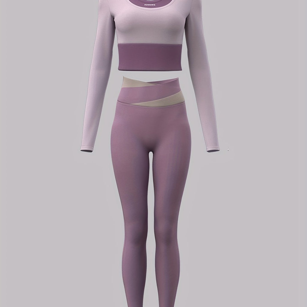 Vibrant Colorblock Women's Sports Set - Ultimate Performance